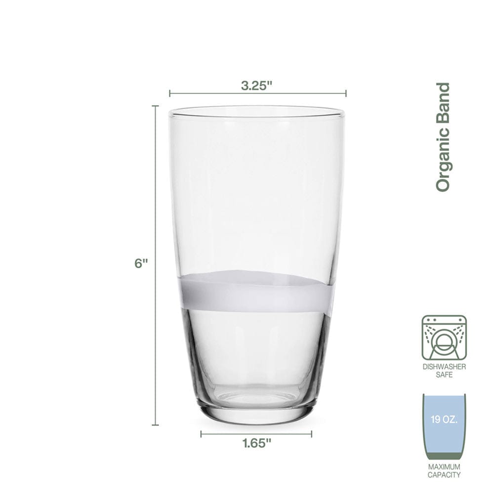 Fitz And Floyd Organic Band Highball Glasses Set Of 4