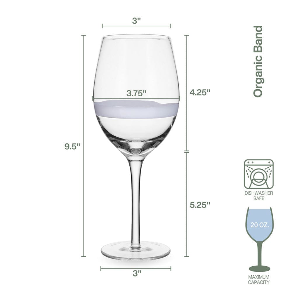 Fitz And Floyd Organic Band Red Wine Glasses Set Of 4