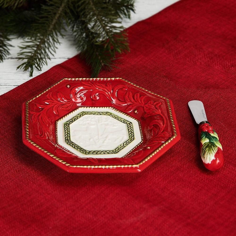 fitz and floyd Telluride Appetizer Plate with Spreader