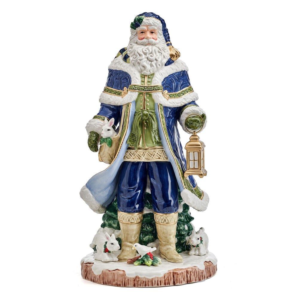 Fitz And Floyd Telluride Blue Grand Santa Figurine 19 IN