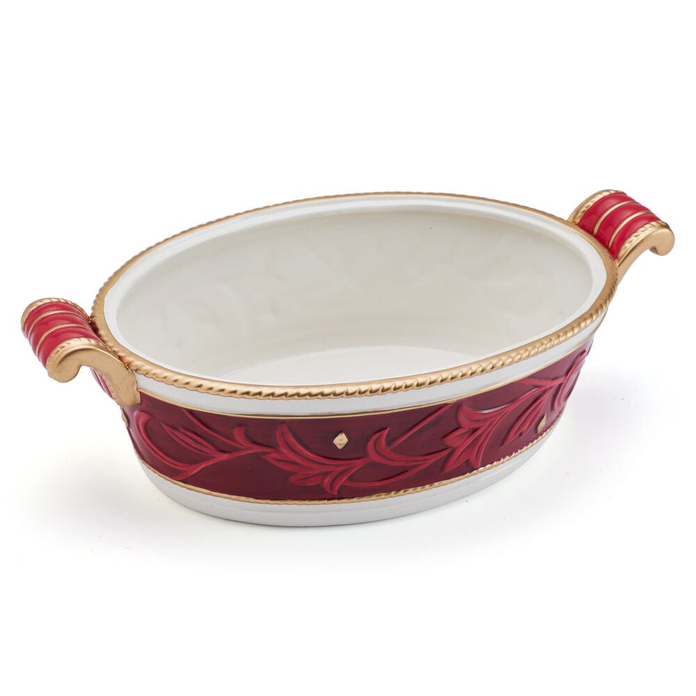 Fitz And Floyd Telluride Oval Serving Bowl With Handles