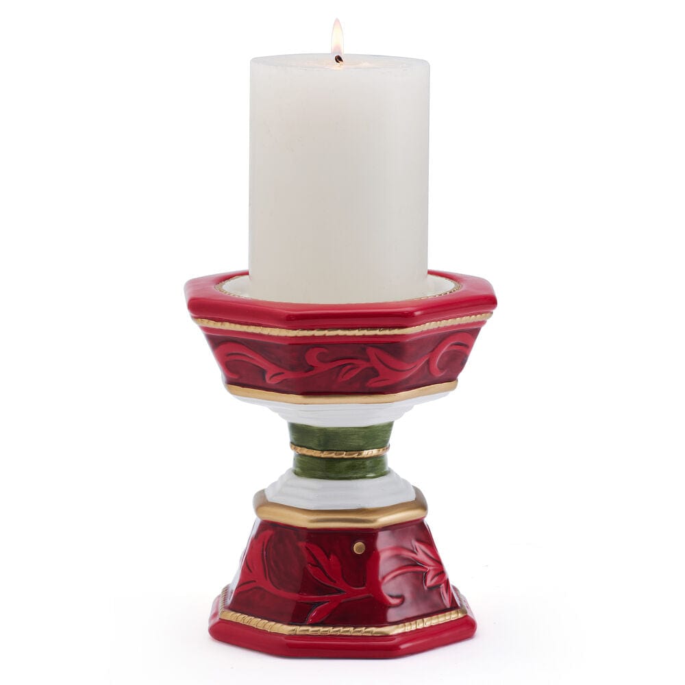 Fitz And Floyd Telluride Pillar Candleholder 5.75 IN