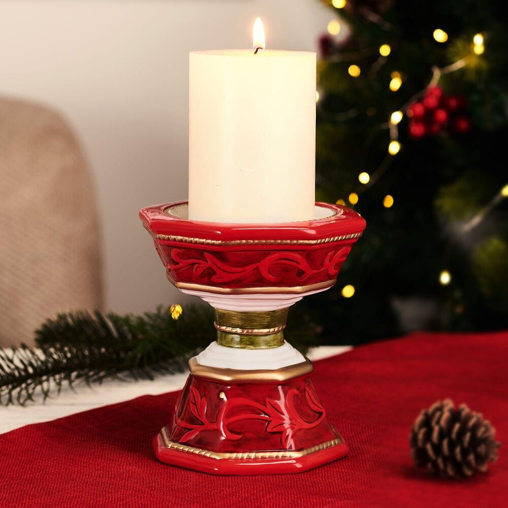 fitz and floyd Telluride Pillar Candleholder 5.75 IN