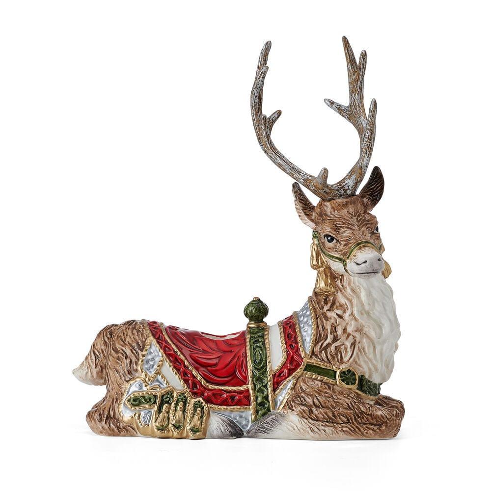 Fitz And Floyd Telluride Resting Deer Candle Holder