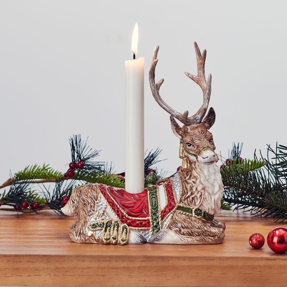 fitz and floyd Telluride Resting Deer Candle Holder