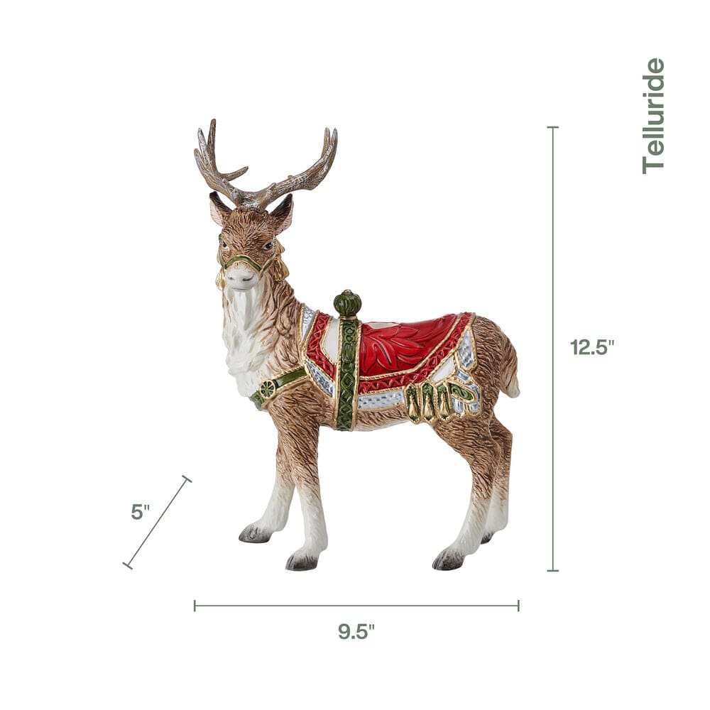 Fitz And Floyd Telluride Standing Deer Candle Holder