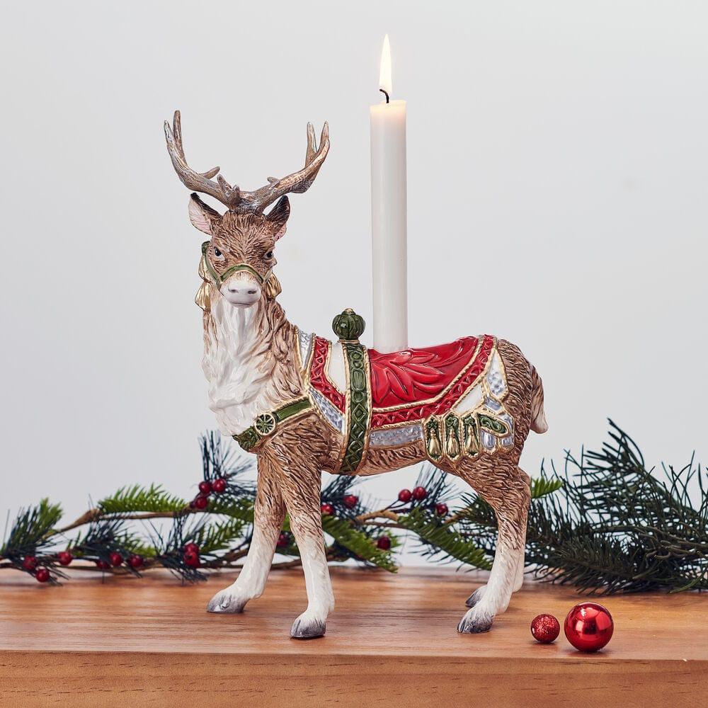 fitz and floyd Telluride Standing Deer Candle Holder