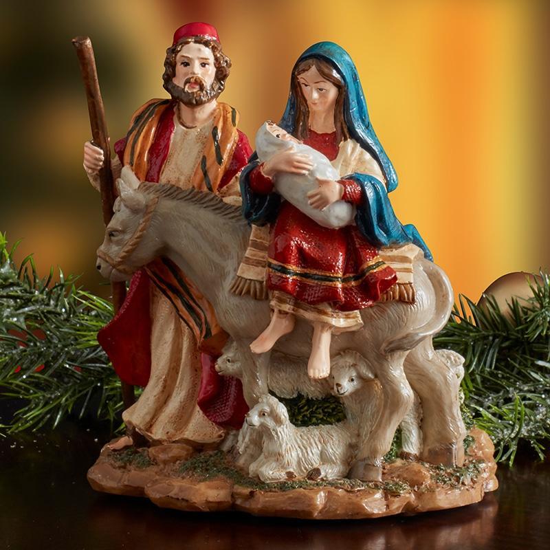 fitz and floyd The Journey Nativity Musical - O Holy Night 6.75 IN