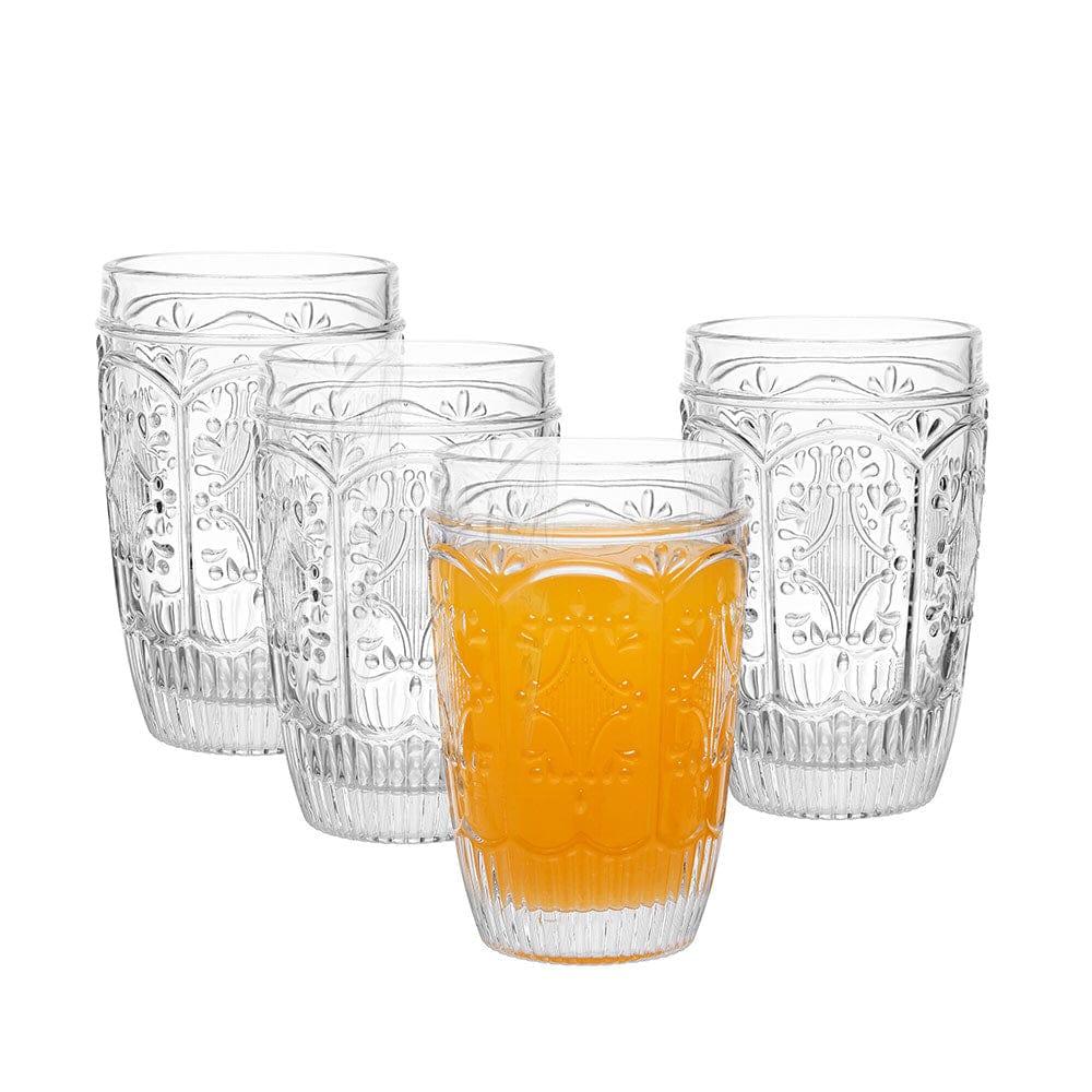 Fitz And Floyd Trestle Highball Glasses Set Of 4 Clear