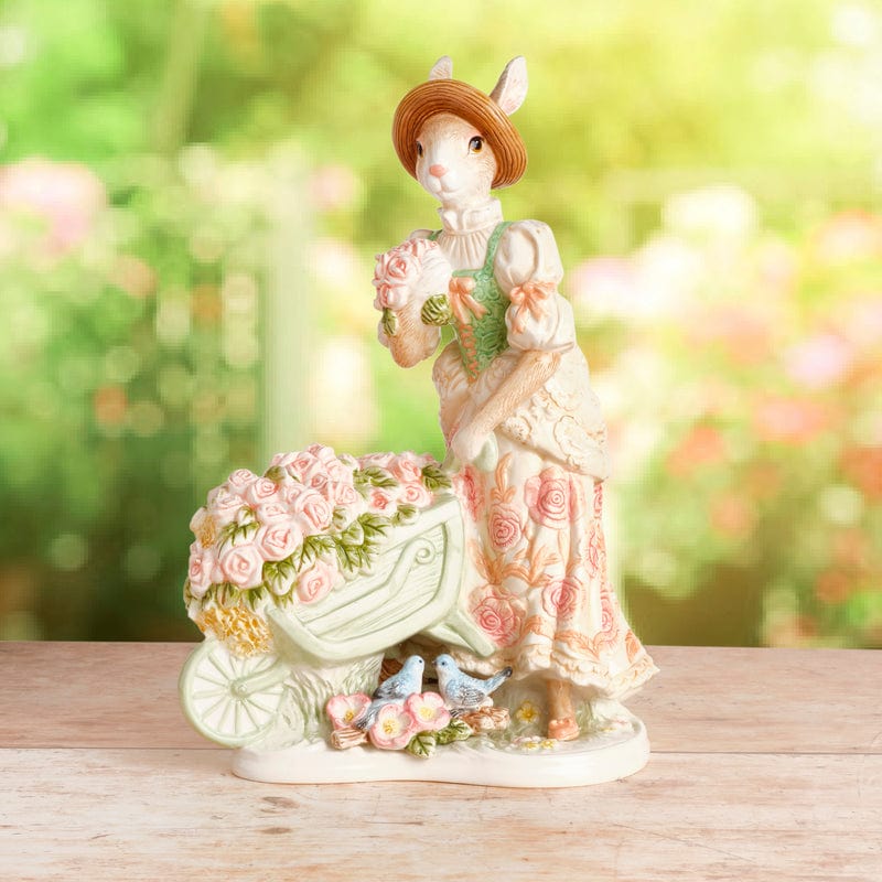 fitz and floyd Vita's Garden Rabbit Figurine 13.75 IN