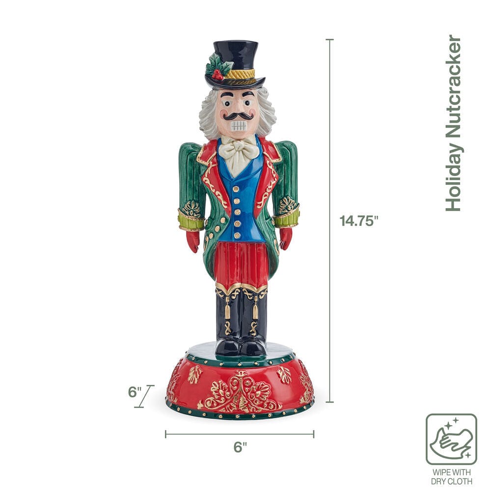 Fitz And Floyd Winsor Holiday Nutcracker Figurine 14.75 IN
