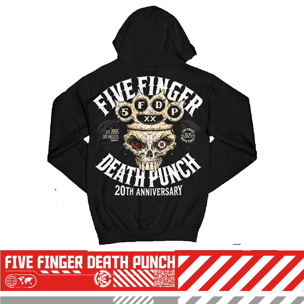 Five Finger Death Punch 20th Anniversary Knucklehead Hooded Top