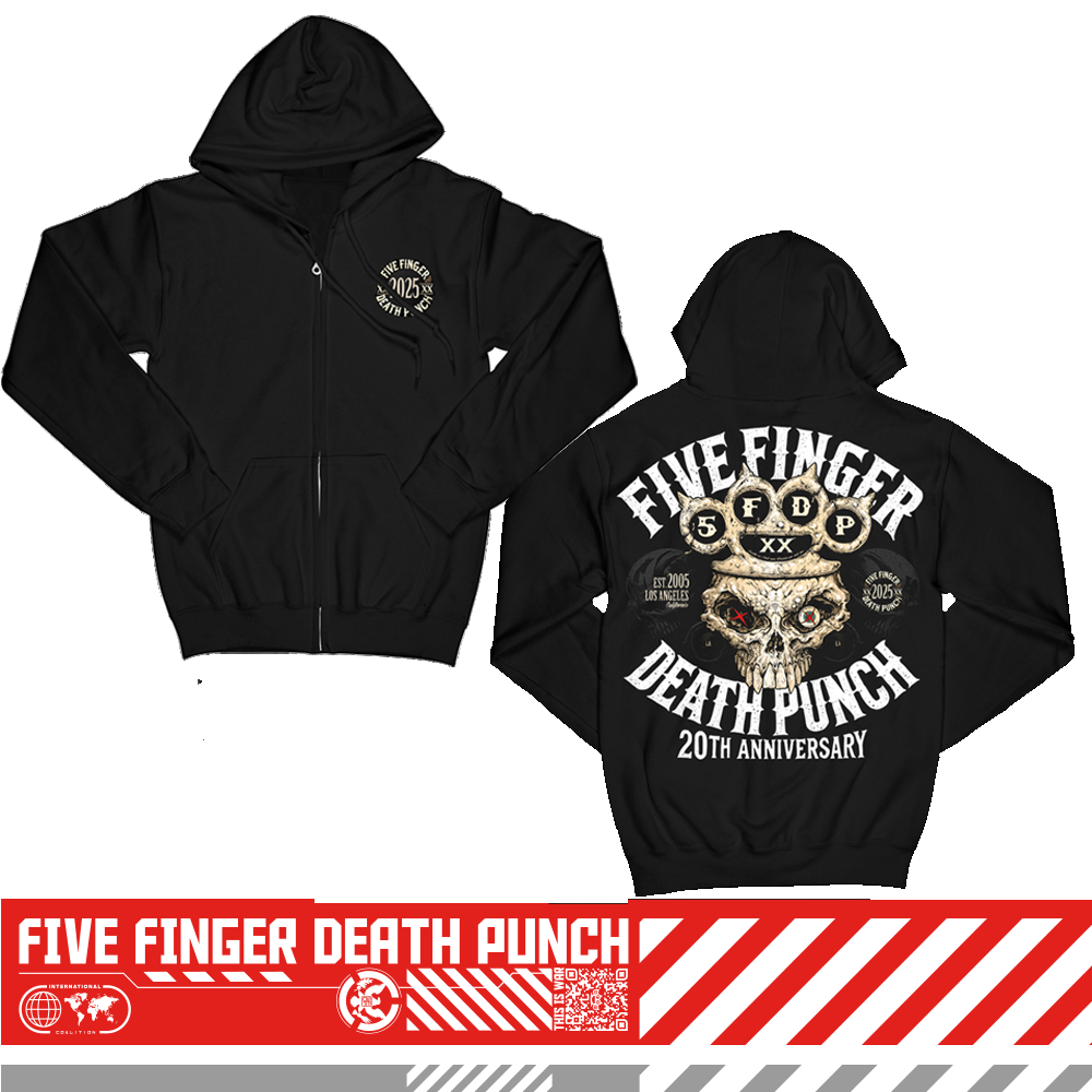 five finger death punch 20th Anniversary Knucklehead Hooded Top
