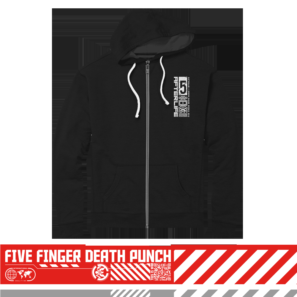 Five Finger Death Punch Afterlife Deluxe Edition Zip-up Hoodie