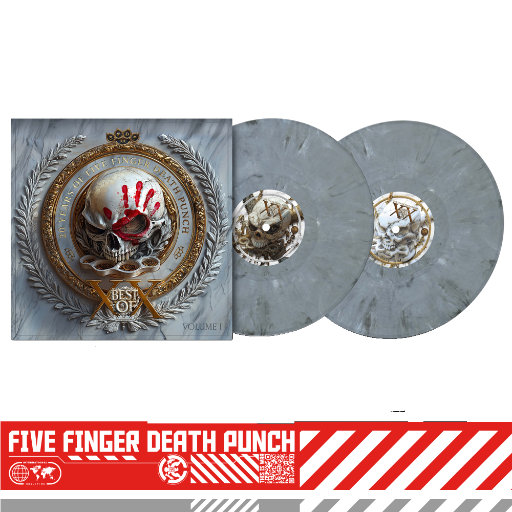 five finger death punch BEST OF VOLUME 1 DOUBLE VINYL LP - GATEFOLD (RECYCLED SLATE COLORWAY)