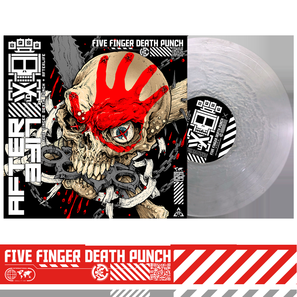 five finger death punch Exclusive Limited Edition Silver AfterLife LP
