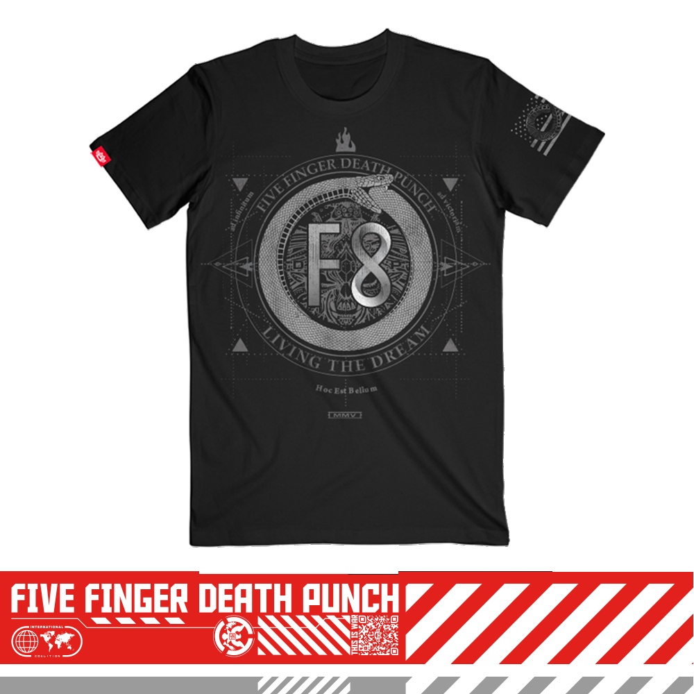 Five Finger Death Punch F8 Living The Dream Tee