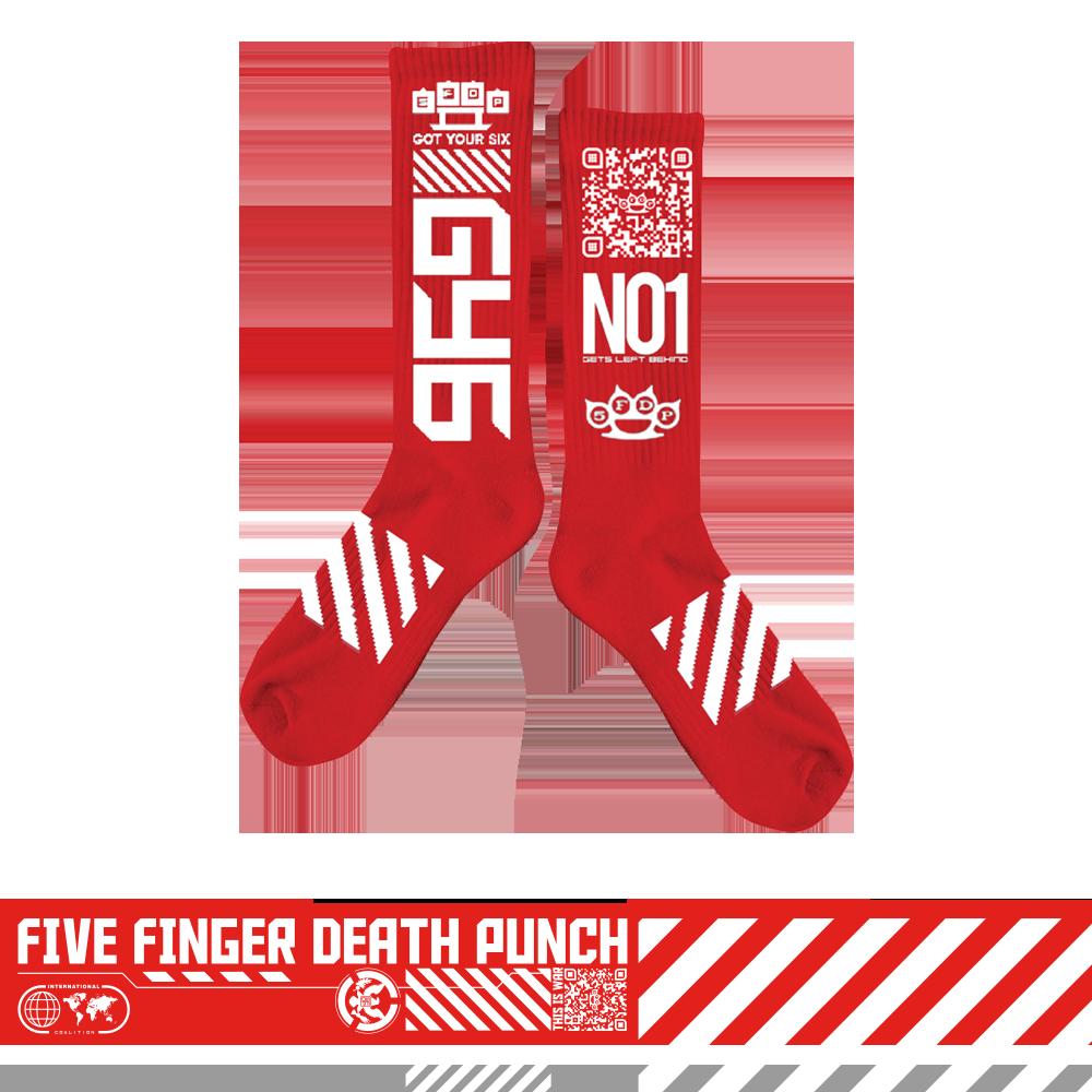 five finger death punch GY6 No 1 Red Socks