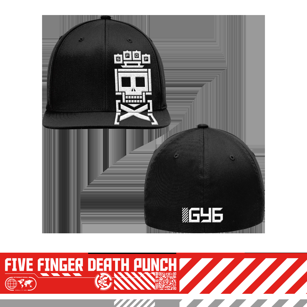 five finger death punch GY6 Skull Fitted Cap