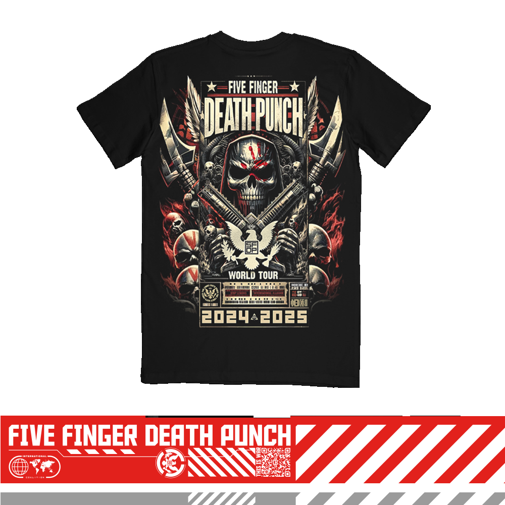 Five Finger Death Punch Knucklehead Reaper Tee