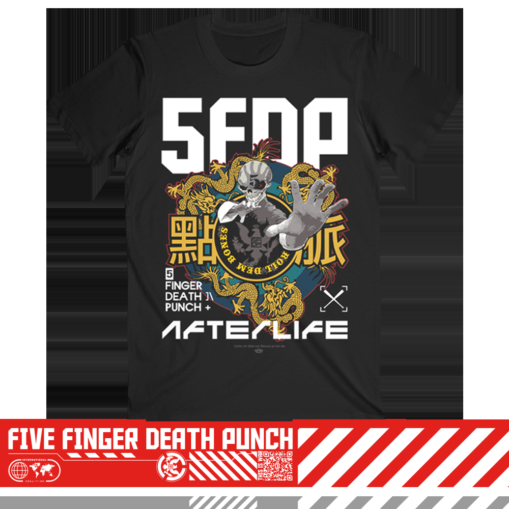 five finger death punch Roll Dem Bones Black Tee