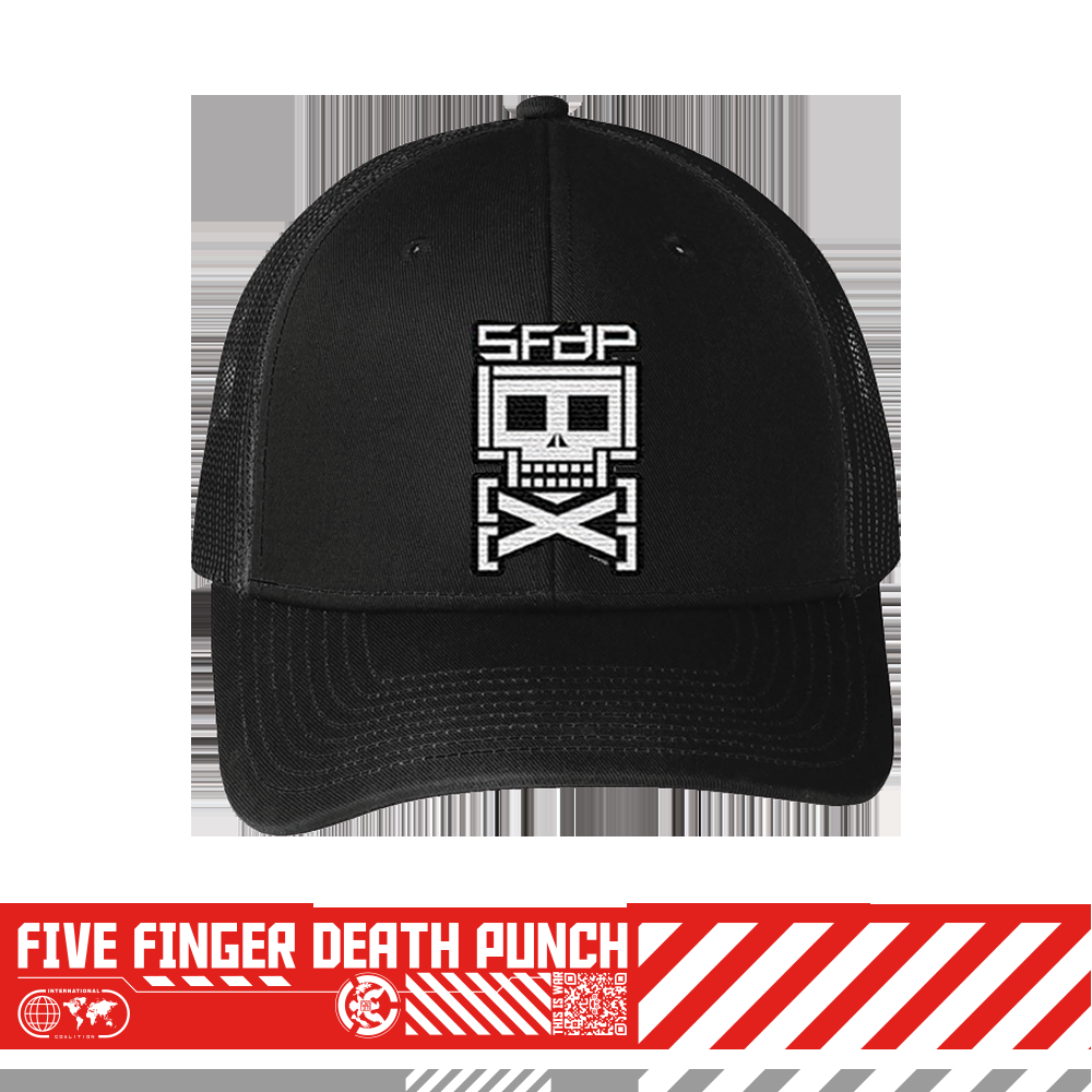 Five Finger Death Punch Skeleton Logo Hat
