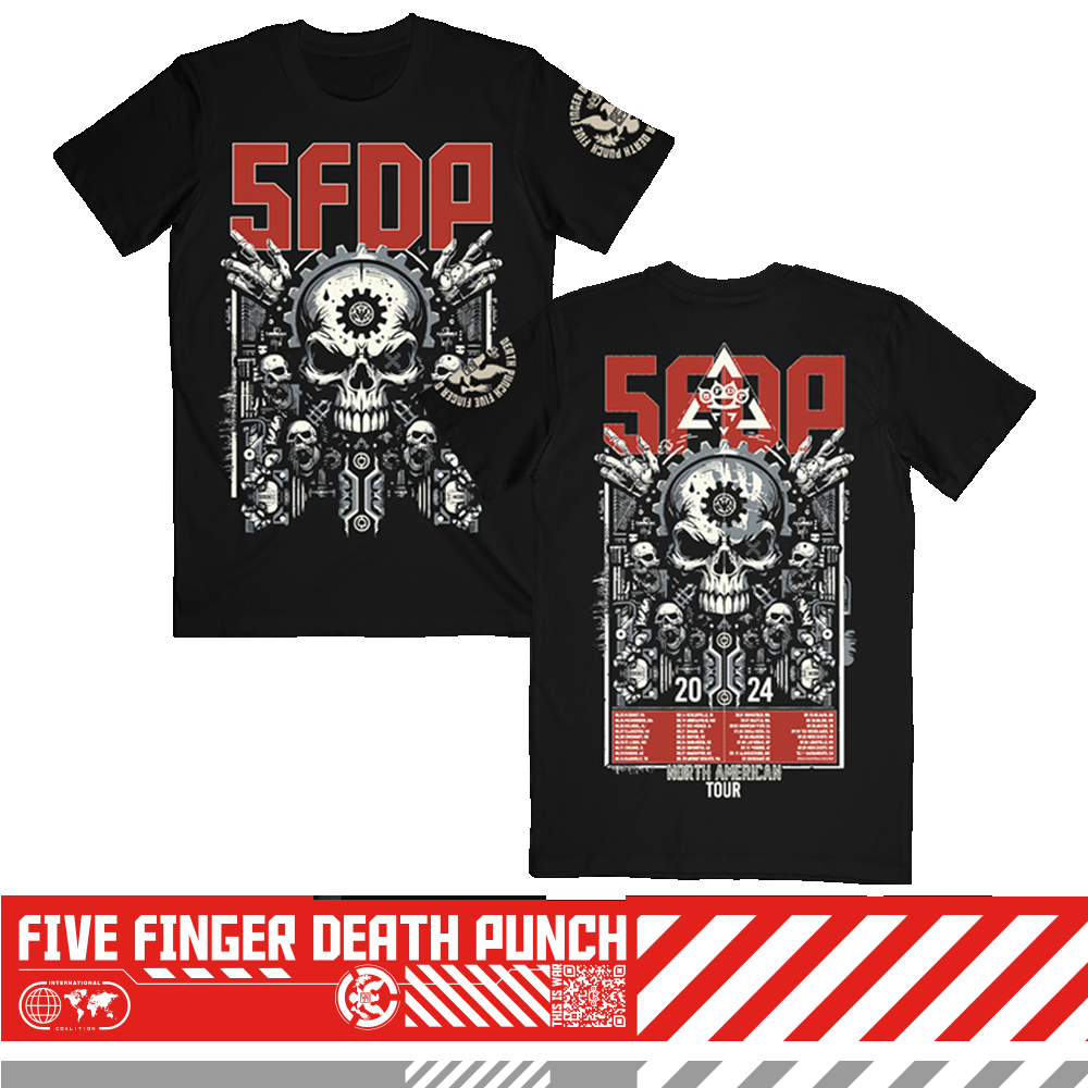 five finger death punch Gearhead 2024 Tour ITIN Tee
