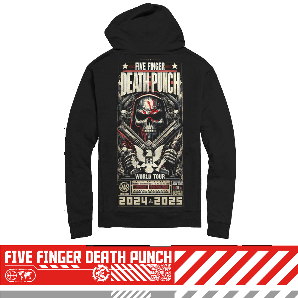 Five Finger Death Punch Knucklehead Reaper Zip Hoodie