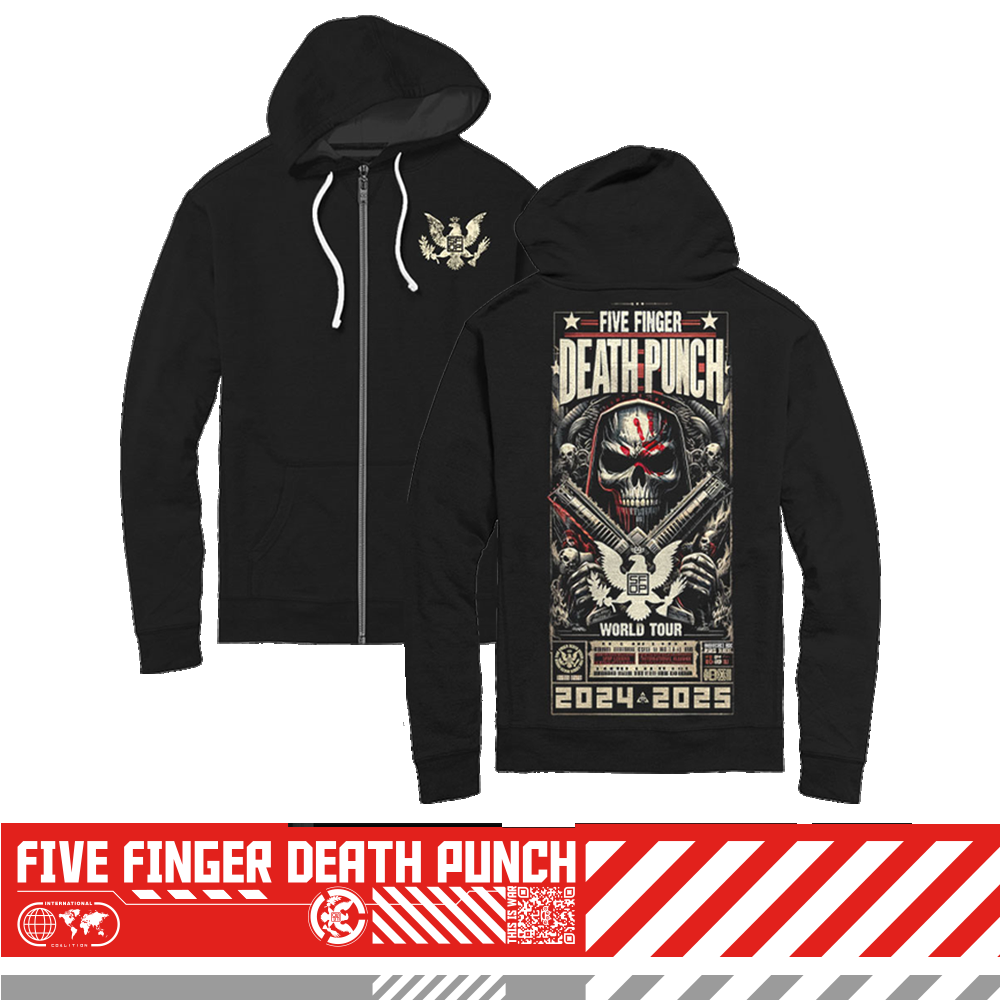 five finger death punch Knucklehead Reaper Zip Hoodie