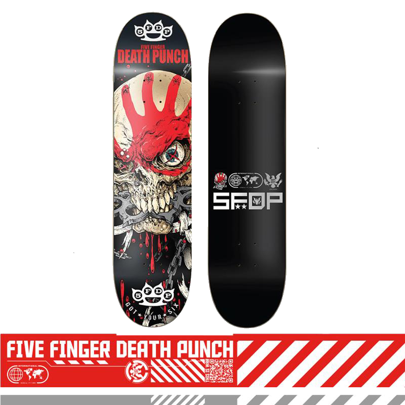 five finger death punch Knucklehead Worldwide Skateboard Deck