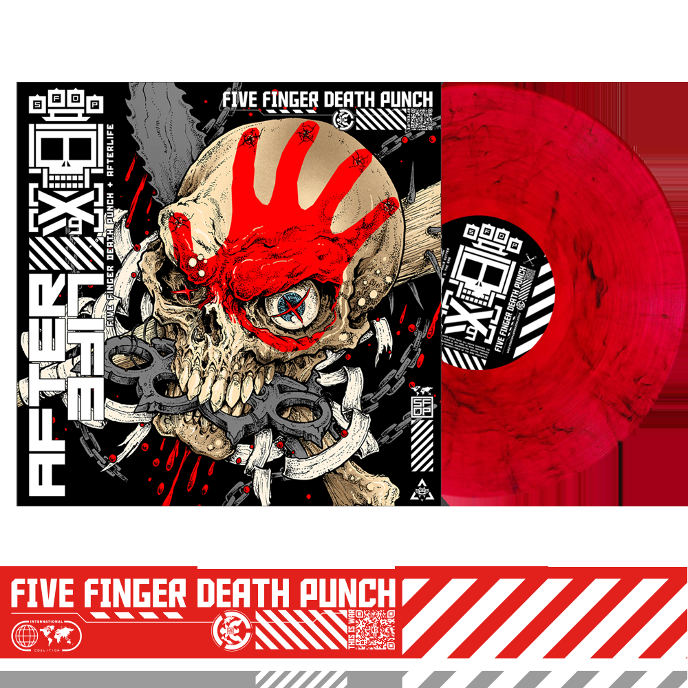 five finger death punch Limited Edition Red Smoke AfterLife LP