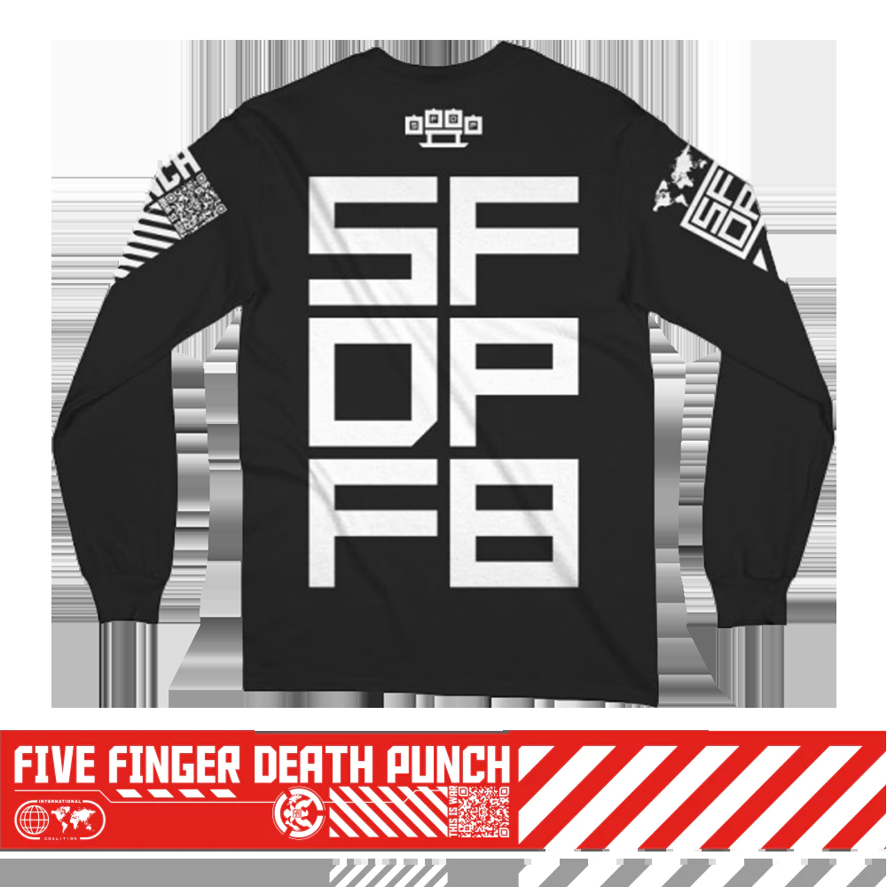 Five Finger Death Punch This Is War Black Long Sleeve Tee