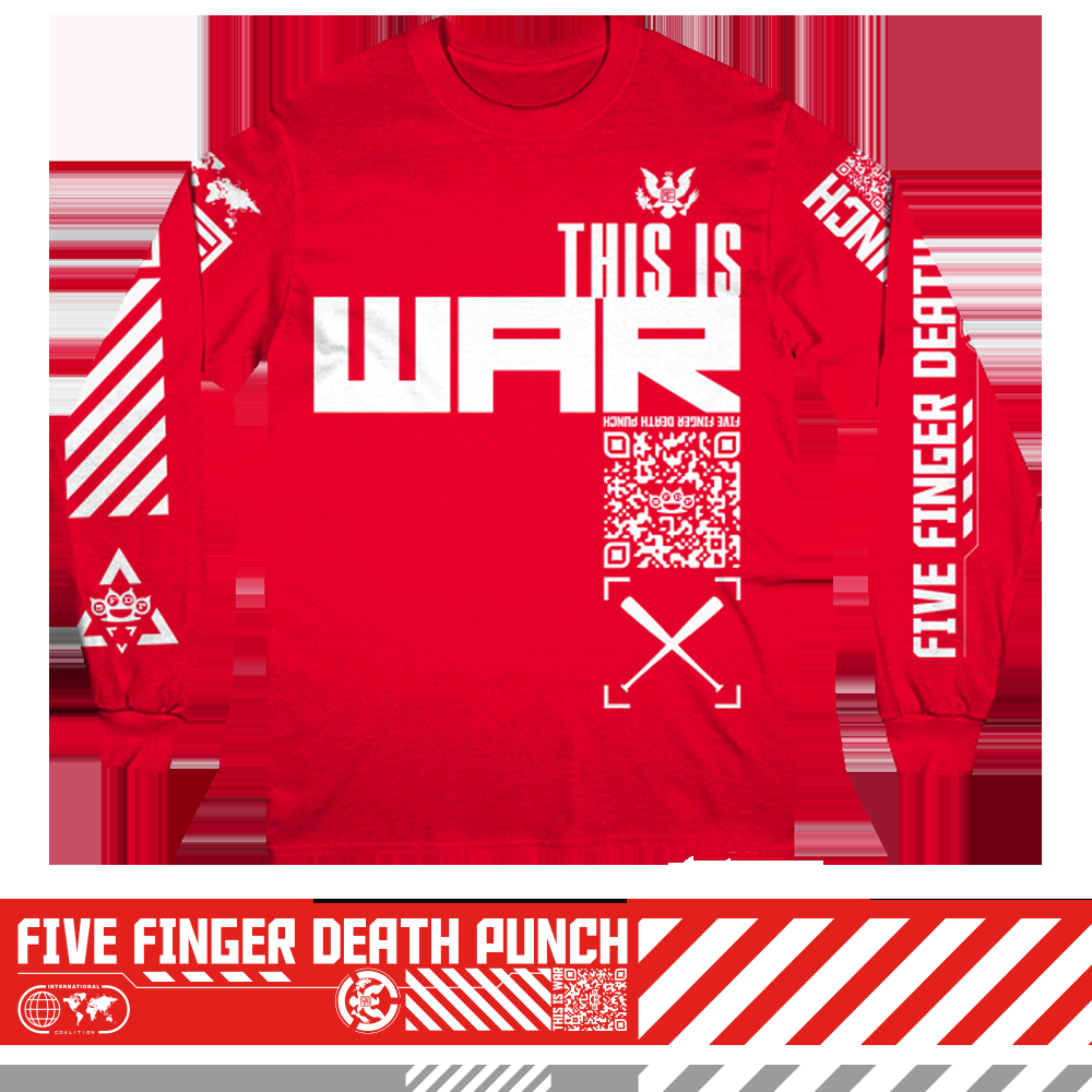 Five Finger Death Punch This Is War Long Sleeve Tee