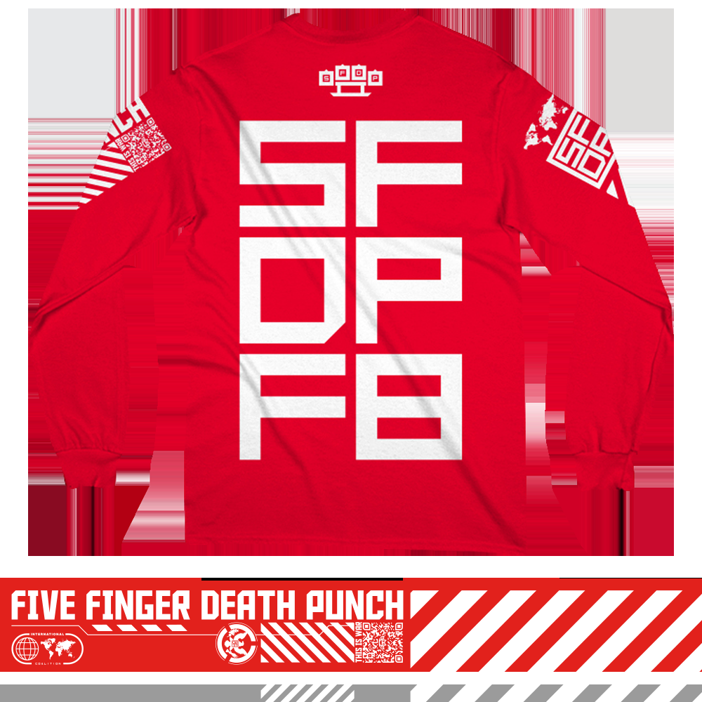 Five Finger Death Punch This Is War Long Sleeve Tee