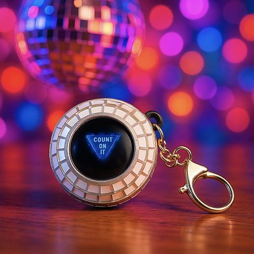 fizz creations Disco Decision Keyring