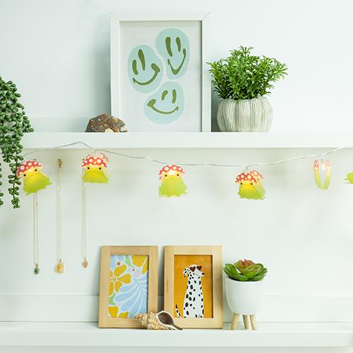 fizz creations Maurice Mushroom Frog String Light