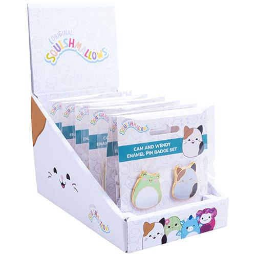 Fizz Creations Squishmallows Cam & Wendy Pin Badges