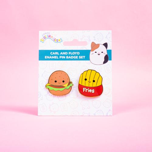 fizz creations Squishmallows Carl & Floyd Pin Badges