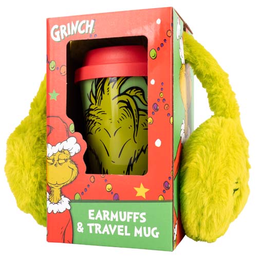 Fizz Creations The Grinch Ear Muff & Travel Mug