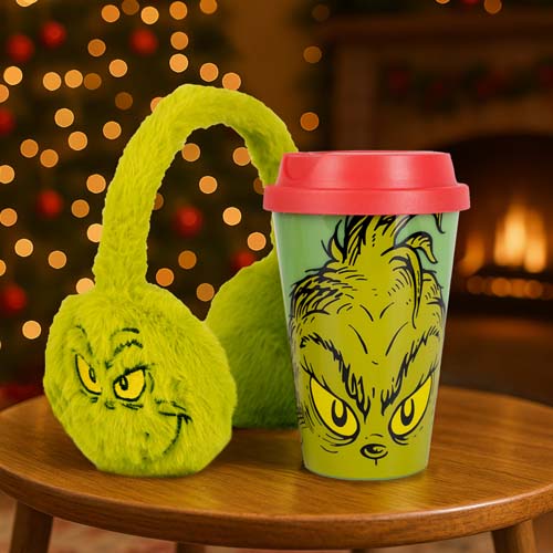 fizz creations The Grinch Ear Muff & Travel Mug