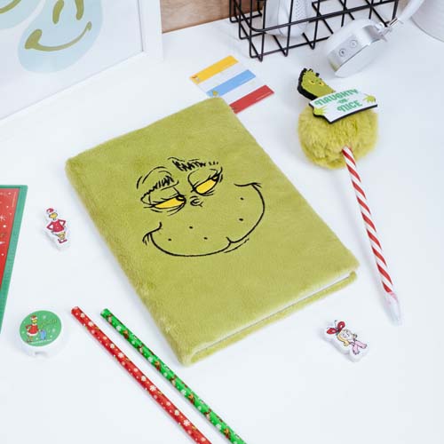 fizz creations The Grinch Fluffy Notebook