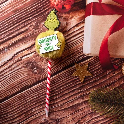 fizz creations The Grinch Fluffy Pen
