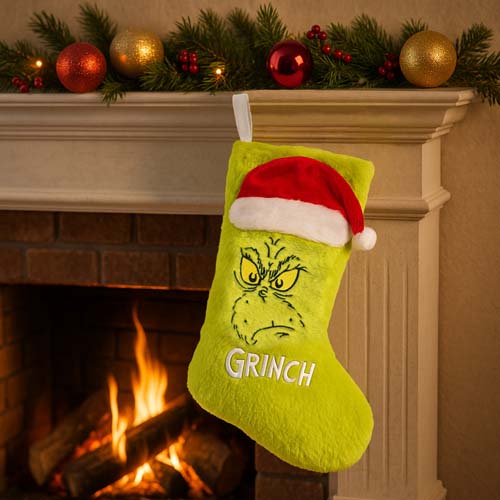 fizz creations The Grinch Fluffy Stocking