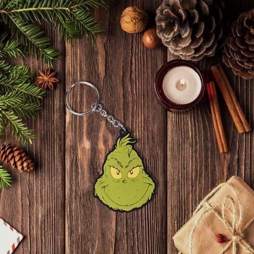 fizz creations The Grinch Rubber Keyring – Clipstrip