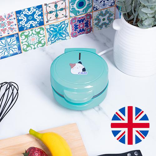 fizz creations Squishmallows Cam the Cat Waffle Maker – UK Plug