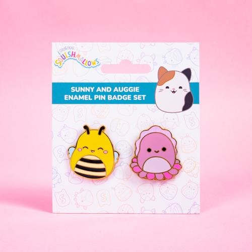 fizz creations Squishmallows Sunny & Auggie Pin Badges