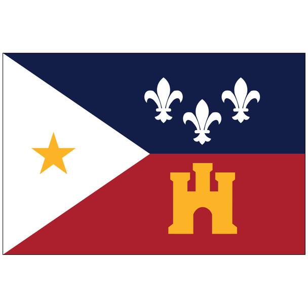flagpole Acadiana Flag