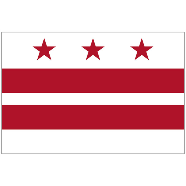 flagpole District of Columbia Territory Nylon Flag