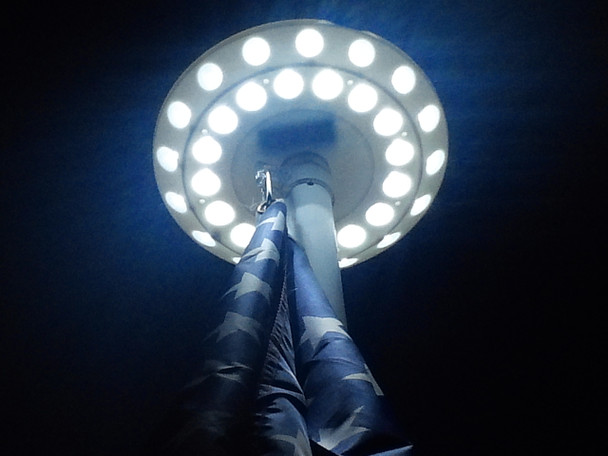 flagpole Double Row Solar Flagpole Top Light - 32LED