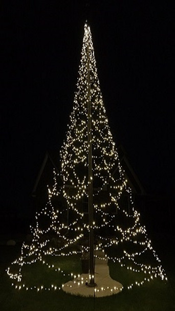 flagpole Flagpole Christmas Tree Light Kit